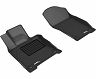 3D Mats 2018-2020 Infiniti Q50/Q60 Kagu 1st Row Floormat - Black for Infiniti Q50 / Q60 Sport/Pure/Red Sport 400