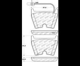 StopTech StopTech Street Touring Brake Pads for Lamborghini Gallardo