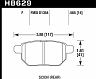 HAWK 08-11 Scion xB / 09-10 Toyota Corolla / 09-10 Matrix / 10 Prius  HPS Street Rear Brake Pads for Lexus CT200h