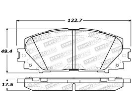 StopTech StopTech Street Brake Pads for Lexus CT ZWA10