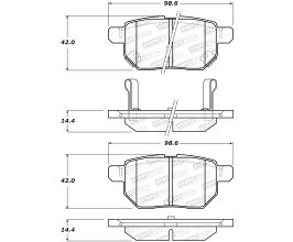 StopTech StopTech Street Brake Pads - Rear for Lexus CT ZWA10