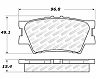 StopTech StopTech Street Select Brake Pads - Rear for Lexus ES350