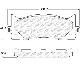 StopTech StopTech Street Select Brake Pads - Front for Lexus ES 6