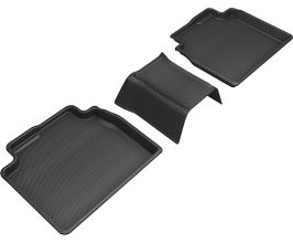 3D Mats 2019-2020 Lexus ES/Avalon Hybrid Kagu 2nd Row Floormats - Black for Lexus ES 7