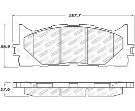 StopTech StopTech Street Select Brake Pads - Front for Lexus ES XV40