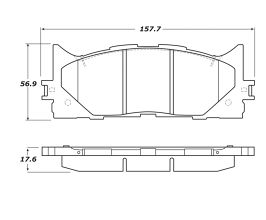 StopTech StopTech Street Touring 16-17 Toyota Camry Front Brake Pads for Lexus ES XV40