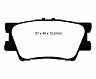 EBC 12-17 Toyota Camry 2.5L Yellowstuff Rear Brake Pads for Lexus ES300h / ES350