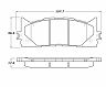 StopTech StopTech Street Touring 16-17 Toyota Camry Front Brake Pads for Lexus ES300h / ES350