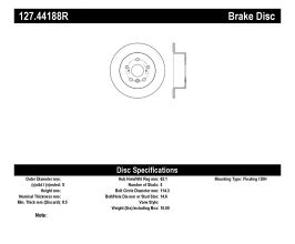 StopTech StopTech Sport Drilled & Slotted Rotor - Rear Right for Lexus ES XV60