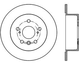 StopTech 13-18 Toyota Avalon Rear CRYO-STOP Rotor for Lexus ES XV60
