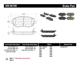 StopTech StopTech Performance 00-05 Lexus IS 250/300/350 / 02-09 SC 300/400/430 Front Brake Pads for Lexus GS 2