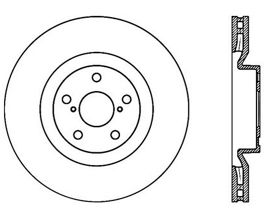 StopTech StopTech Slotted Sport Brake Rotor for Lexus GS 3