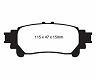 EBC 13+ Lexus GS350 3.5 RWD Yellowstuff Rear Brake Pads for Lexus GS350 / GS450h