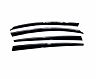 AVS 06-12 Lexus GS300 Ventvisor Low Profile Deflectors 4pc - Smoke w/Chrome Trim