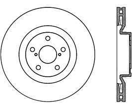 StopTech StopTech Slotted & Drilled Sport Brake Rotor for Lexus GS S190