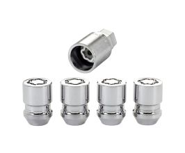 McGard Wheel Lock Nut Set - 4pk. (Cone Seat) M12X1.5 / 19mm & 21mm Dual Hex / 1.28in. L - Chrome for Lexus GSF URL10