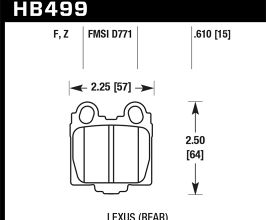 HAWK 00-05 Lexus IS300 HPS Street Rear Brake Pads for Lexus IS 1