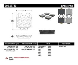 StopTech StopTech Performance 98-05 Lexus GS 300/350/400/430/450H / 00-05 IS250/300/350 Rear Brake Pads for Lexus IS 1
