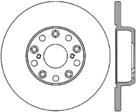 StopTech StopTech Power Slot 01-05 Lexus IS300 Rear Left Slotted Cryo Rotor for Lexus IS 1