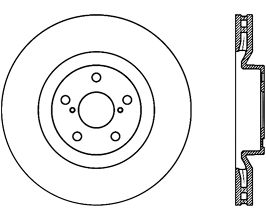 StopTech StopTech Drilled Sport Brake Rotor for Lexus IS 2