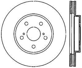 StopTech 06-15 Lexus IS250 / 02-06 Toyota Camry / 04-10 Toyota Sienna Front Cryo Brake Rotor for Lexus IS 2