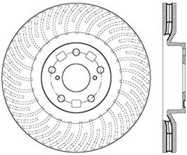 StopTech StopTech 12-15 Lexus IS350 Cross Drilled Right Front Rotor for Lexus IS 3 Late