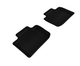 3D Mats 2014-2020 Lexus IS Kagu 2nd Row Floormats - Black for Lexus IS 3