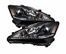 Spyder Lexus IS 250/350 2006-2010 Projector Headlights DRL Black PRO-YD-LIS06-DRL-BK for Lexus IS250 / IS350