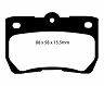 EBC 06-07 Lexus GS300 3.0 Yellowstuff Rear Brake Pads for Lexus IS250 / IS350