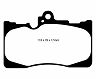EBC 07-08 Lexus GS350 3.5 RWD Yellowstuff Front Brake Pads for Lexus IS350