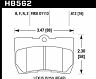HAWK Lexus 06-07 GS300/ 06-08 IS250 HPS Street Rear Brake Pads for Lexus IS250 / IS350