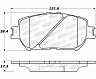 StopTech StopTech Sport Brake Pads w/Shims and Hardware - Rear for Lexus IS250