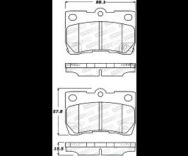 StopTech StopTech Sport Brake Pads w/Shims and Hardware - Rear for Lexus IS XE20