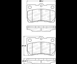 StopTech StopTech Street Brake Pads for Lexus IS XE20