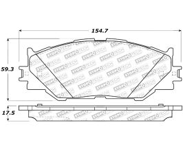 StopTech StopTech Street Select Brake Pads - Rear for Lexus IS XE20