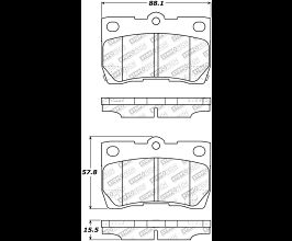 StopTech StopTech Street Select Brake Pads w/Hardware - Rear for Lexus IS XE20
