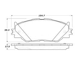 StopTech StopTech Street Touring 06-10 Lexus IS250 Front Brake Pads for Lexus IS XE20