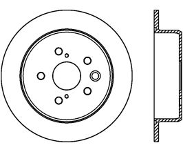 StopTech 06-15 Lexus IS250 Rear Premium CryoStop Brake Rotor for Lexus IS XE20