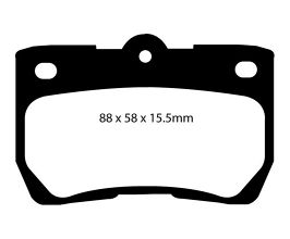 EBC 06-07 Lexus GS300 3.0 Redstuff Rear Brake Pads for Lexus IS XE30 Late
