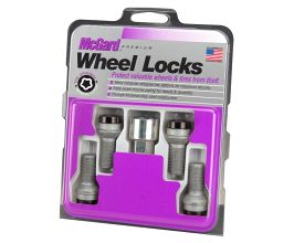 McGard Wheel Lock Bolt Set - 4pk. (Radius Seat) M14X1.5 / 17mm Hex / 27.0mm Shank Length - Black for Lexus IS XE30 Late