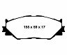 EBC 06-08 Lexus IS250 2.5 Greenstuff Front Brake Pads for Lexus IS250