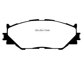 EBC 06-08 Lexus IS250 2.5 Redstuff Front Brake Pads for Lexus IS XE30