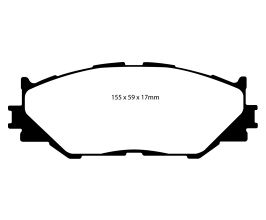 EBC 06-08 Lexus IS250 2.5 Yellowstuff Front Brake Pads for Lexus IS XE30