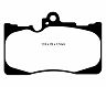 EBC 07-08 Lexus GS350 3.5 RWD Redstuff Front Brake Pads for Lexus IS350 / IS200t
