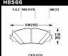 HAWK 06-08 Lexus IS250 HPS Street Front Brake Pads for Lexus IS250