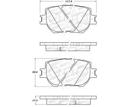 StopTech StopTech Street Brake Pads - Rear for Lexus IS XE30