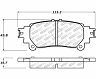 StopTech StopTech 13-19 Lexus GS350 Street Select Rear Brake Pads for Lexus IS350 / IS250 / IS300 / IS200t