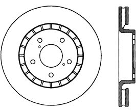 StopTech StopTech 06-09 Lexus IS350 / 07-08 GS350 2WD Drilled Right Front Rotor for Lexus IS XE30