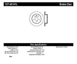 StopTech StopTech Power Slot 06-11 Lexus GS Series / 06-12 IS350 Rear Left Drilled & Slotted Rotor for Lexus IS XE30