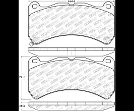 StopTech StopTech 08-14 Lexus IS Street Select Front Brake Pads for Lexus ISF USE20